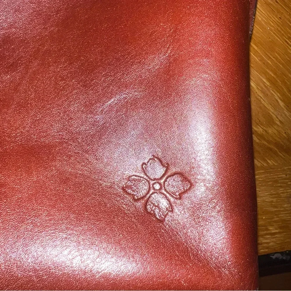 Patricia‎ Nash Cognac Brown Leather Tote With Crossbody Strap Coastal Grandma - Picture 3 of 15